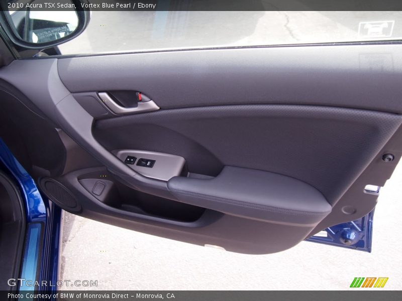 Vortex Blue Pearl / Ebony 2010 Acura TSX Sedan
