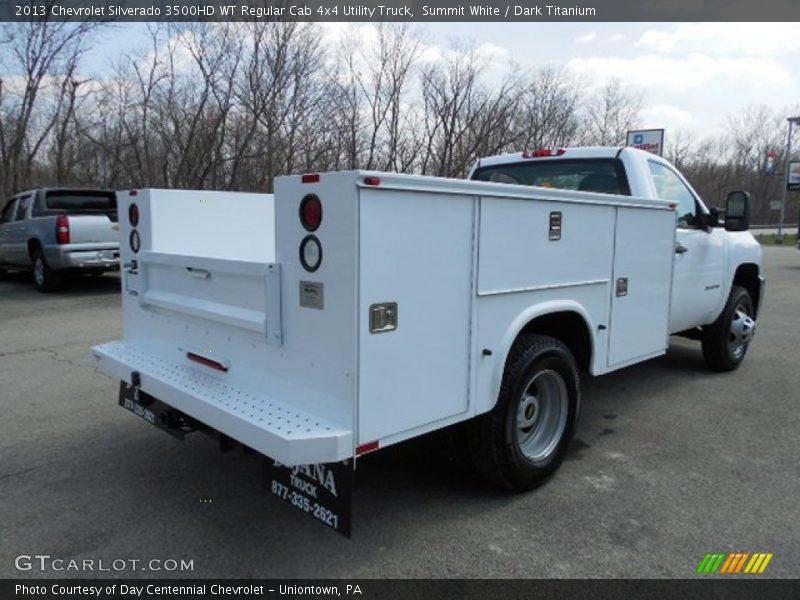 Summit White / Dark Titanium 2013 Chevrolet Silverado 3500HD WT Regular Cab 4x4 Utility Truck
