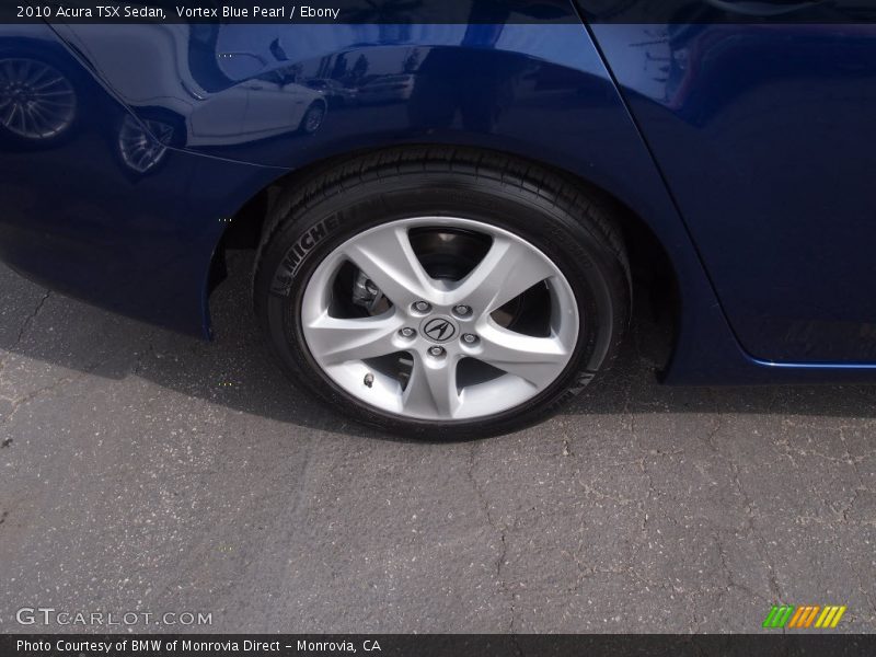 Vortex Blue Pearl / Ebony 2010 Acura TSX Sedan