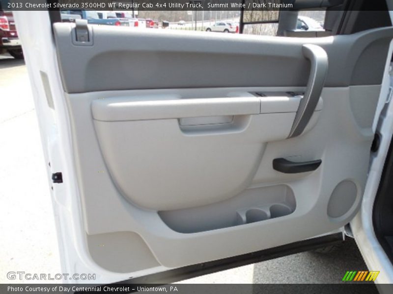 Summit White / Dark Titanium 2013 Chevrolet Silverado 3500HD WT Regular Cab 4x4 Utility Truck