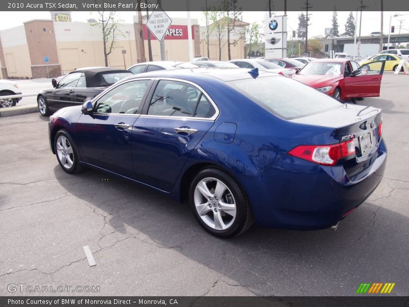Vortex Blue Pearl / Ebony 2010 Acura TSX Sedan
