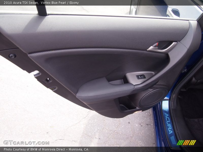 Vortex Blue Pearl / Ebony 2010 Acura TSX Sedan