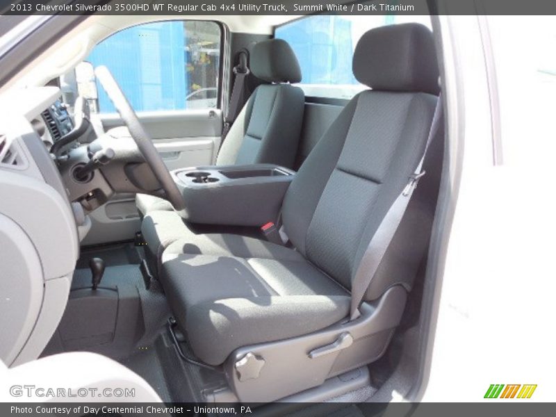 Summit White / Dark Titanium 2013 Chevrolet Silverado 3500HD WT Regular Cab 4x4 Utility Truck