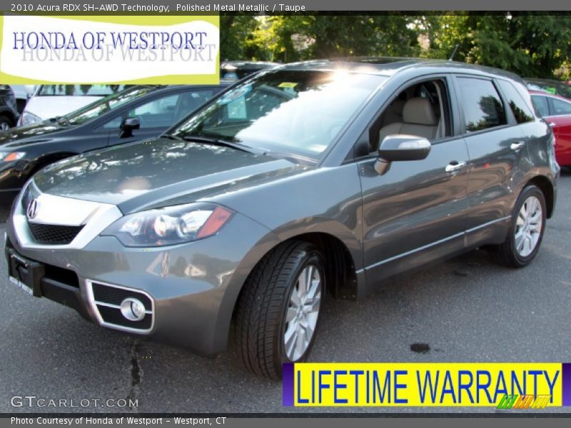 Polished Metal Metallic / Taupe 2010 Acura RDX SH-AWD Technology