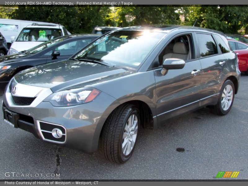 Polished Metal Metallic / Taupe 2010 Acura RDX SH-AWD Technology
