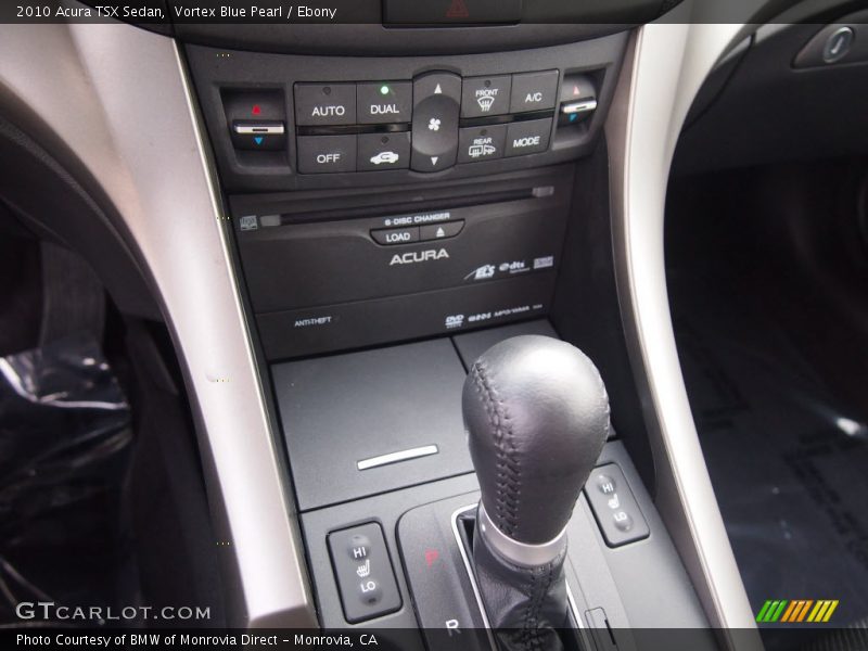 Vortex Blue Pearl / Ebony 2010 Acura TSX Sedan