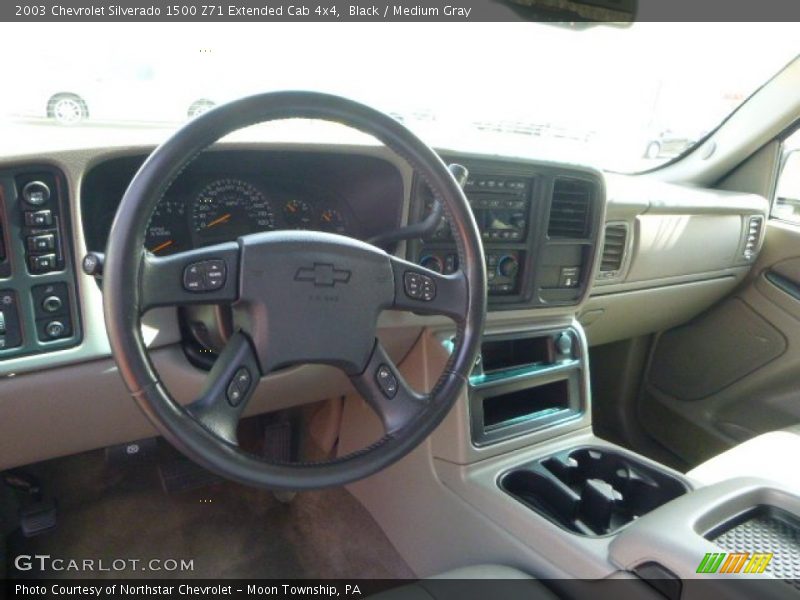 Black / Medium Gray 2003 Chevrolet Silverado 1500 Z71 Extended Cab 4x4