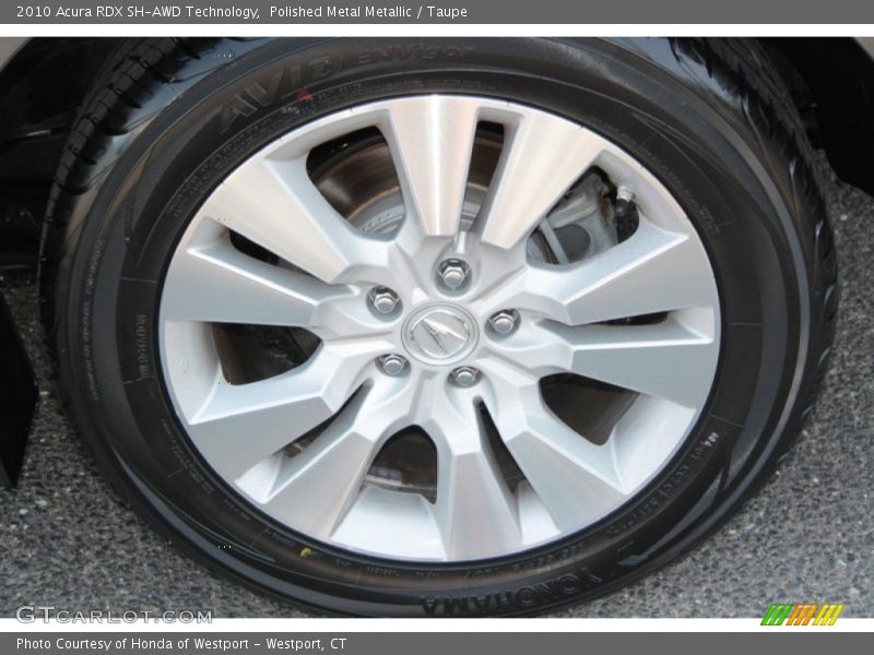 Polished Metal Metallic / Taupe 2010 Acura RDX SH-AWD Technology