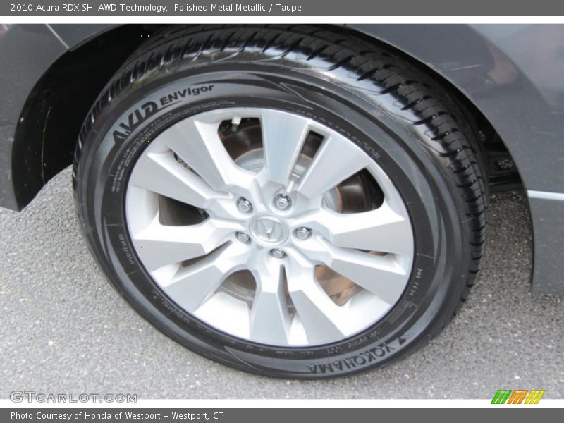 Polished Metal Metallic / Taupe 2010 Acura RDX SH-AWD Technology