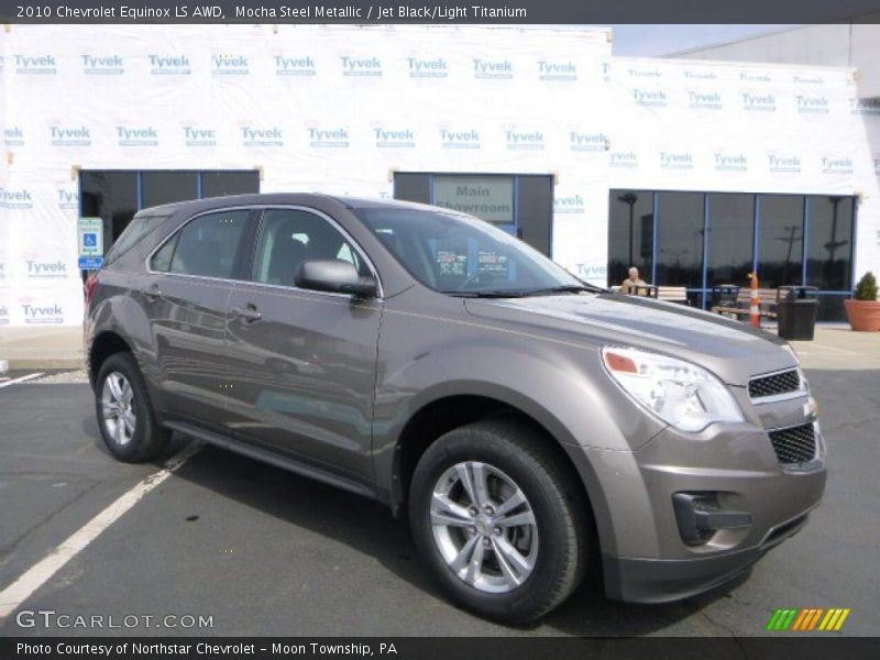 Mocha Steel Metallic / Jet Black/Light Titanium 2010 Chevrolet Equinox LS AWD