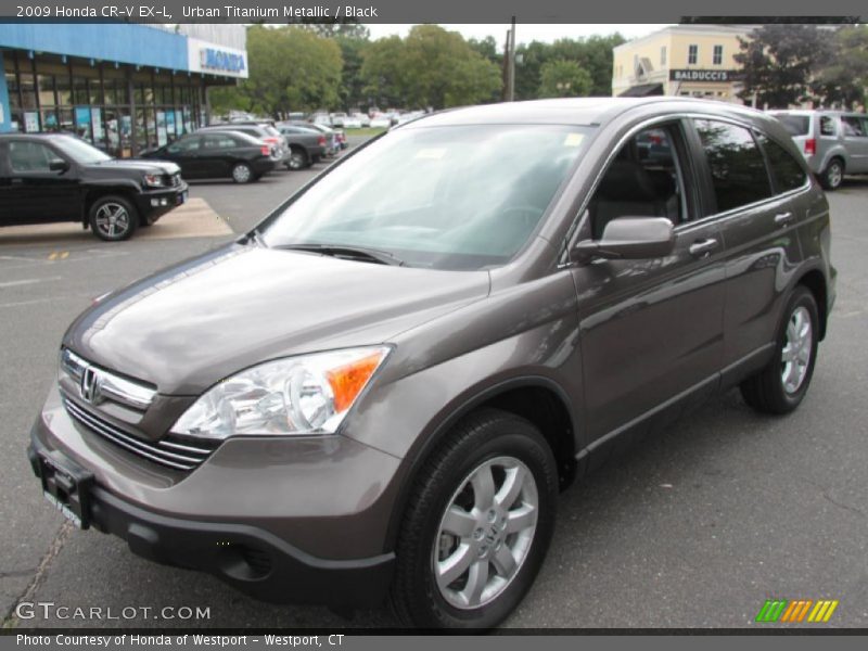 Urban Titanium Metallic / Black 2009 Honda CR-V EX-L