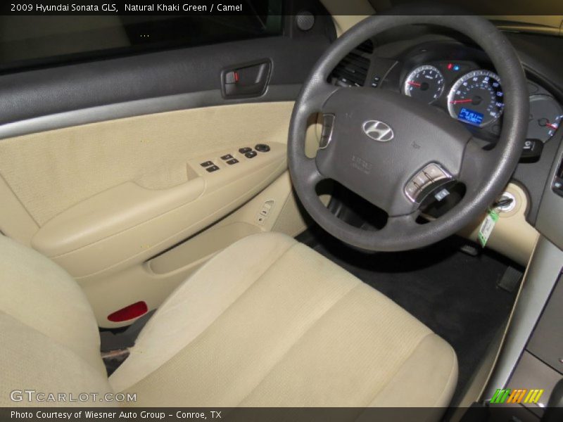 Natural Khaki Green / Camel 2009 Hyundai Sonata GLS