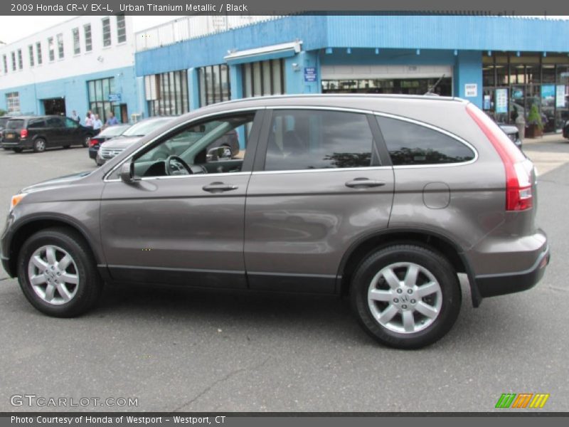 Urban Titanium Metallic / Black 2009 Honda CR-V EX-L