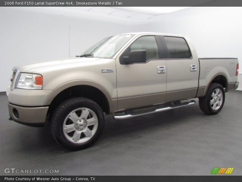 Smokestone Metallic / Tan 2006 Ford F150 Lariat SuperCrew 4x4