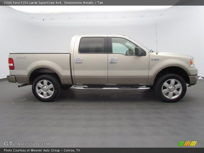 Smokestone Metallic / Tan 2006 Ford F150 Lariat SuperCrew 4x4