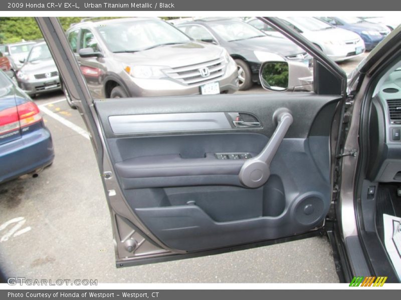 Urban Titanium Metallic / Black 2009 Honda CR-V EX-L