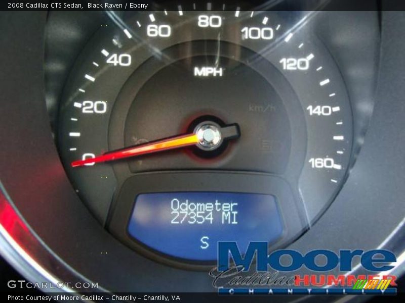 Black Raven / Ebony 2008 Cadillac CTS Sedan