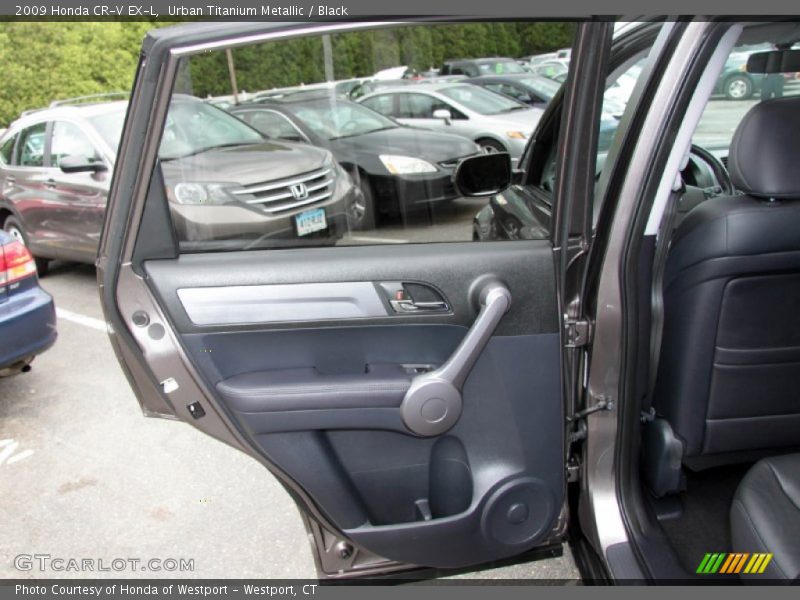 Urban Titanium Metallic / Black 2009 Honda CR-V EX-L