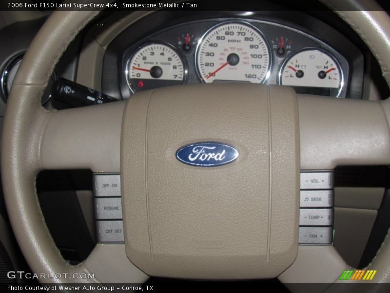 Smokestone Metallic / Tan 2006 Ford F150 Lariat SuperCrew 4x4