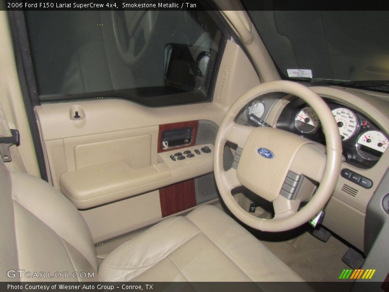 Smokestone Metallic / Tan 2006 Ford F150 Lariat SuperCrew 4x4