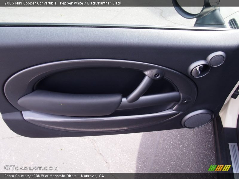 Pepper White / Black/Panther Black 2006 Mini Cooper Convertible
