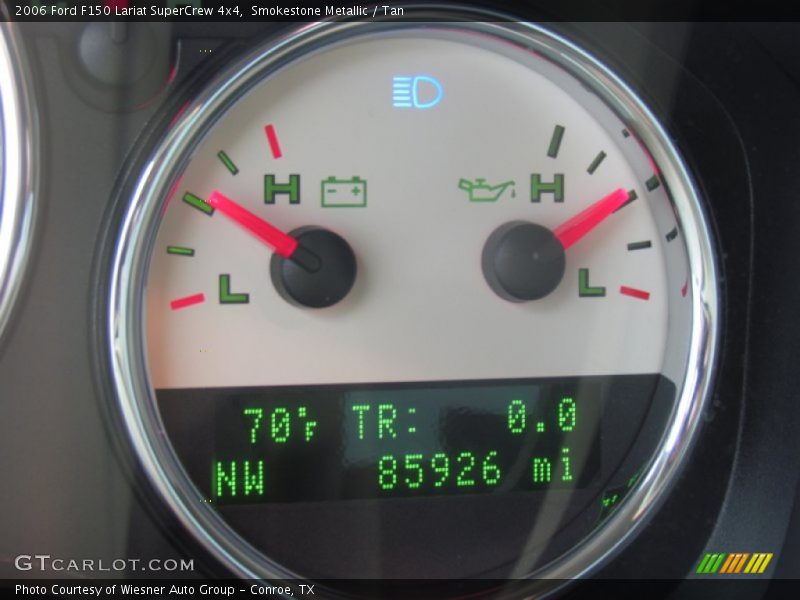 Smokestone Metallic / Tan 2006 Ford F150 Lariat SuperCrew 4x4