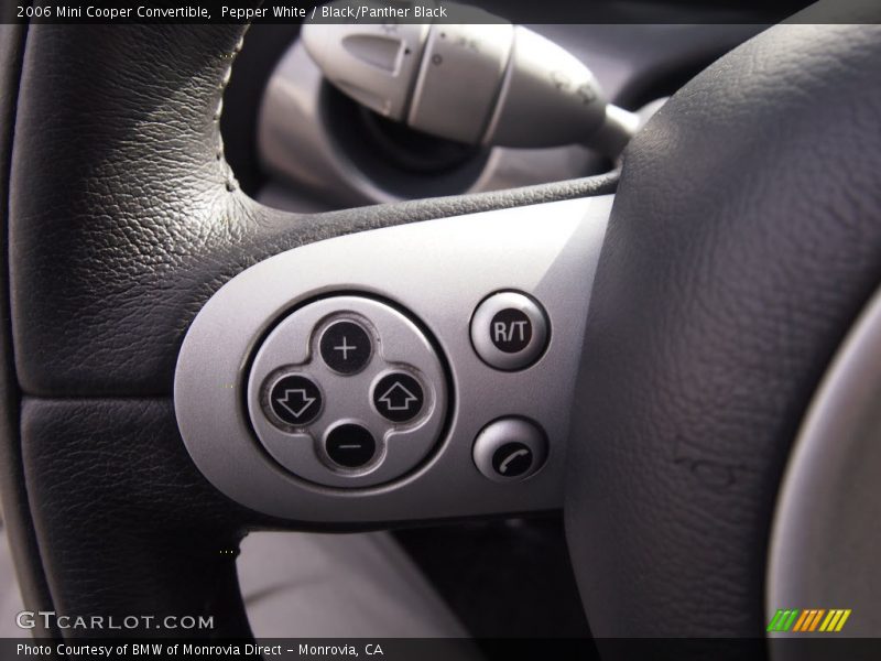 Pepper White / Black/Panther Black 2006 Mini Cooper Convertible