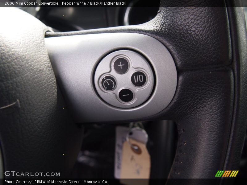 Pepper White / Black/Panther Black 2006 Mini Cooper Convertible