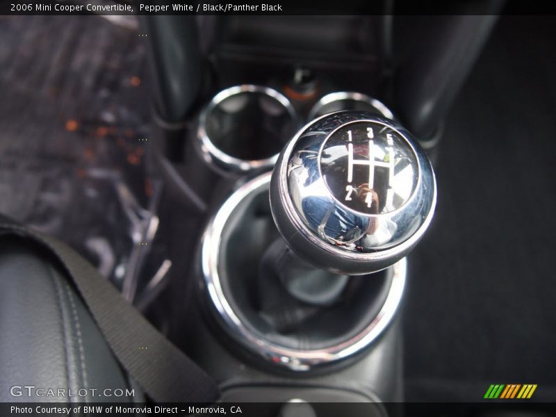 Pepper White / Black/Panther Black 2006 Mini Cooper Convertible