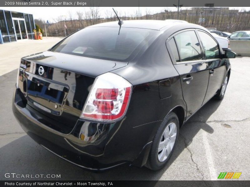 Super Black / Beige 2009 Nissan Sentra 2.0