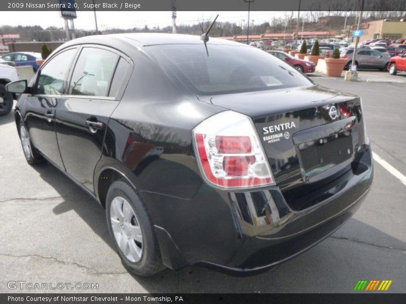Super Black / Beige 2009 Nissan Sentra 2.0