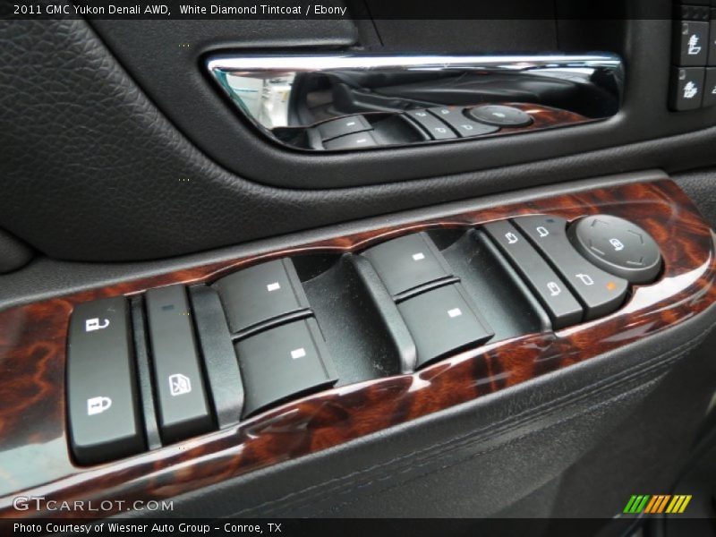 White Diamond Tintcoat / Ebony 2011 GMC Yukon Denali AWD
