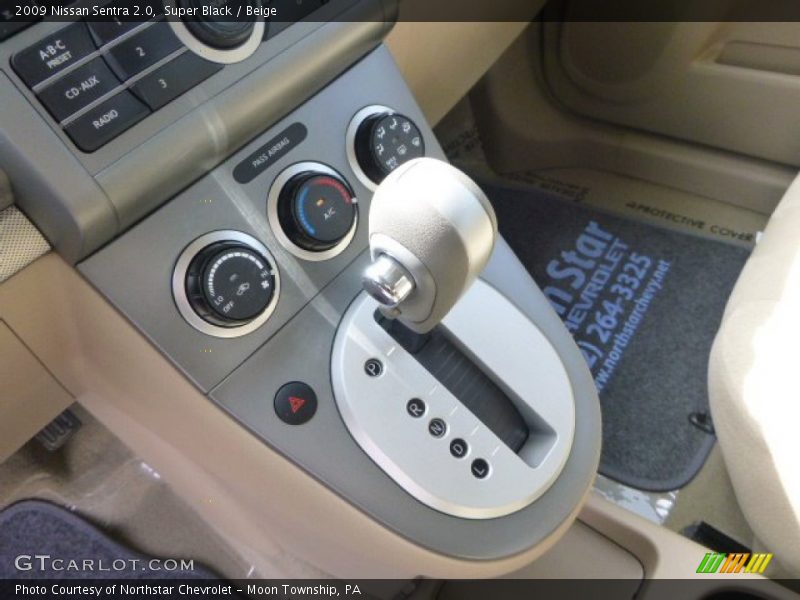 Super Black / Beige 2009 Nissan Sentra 2.0