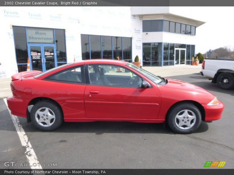 Bright Red / Graphite 2002 Chevrolet Cavalier Coupe