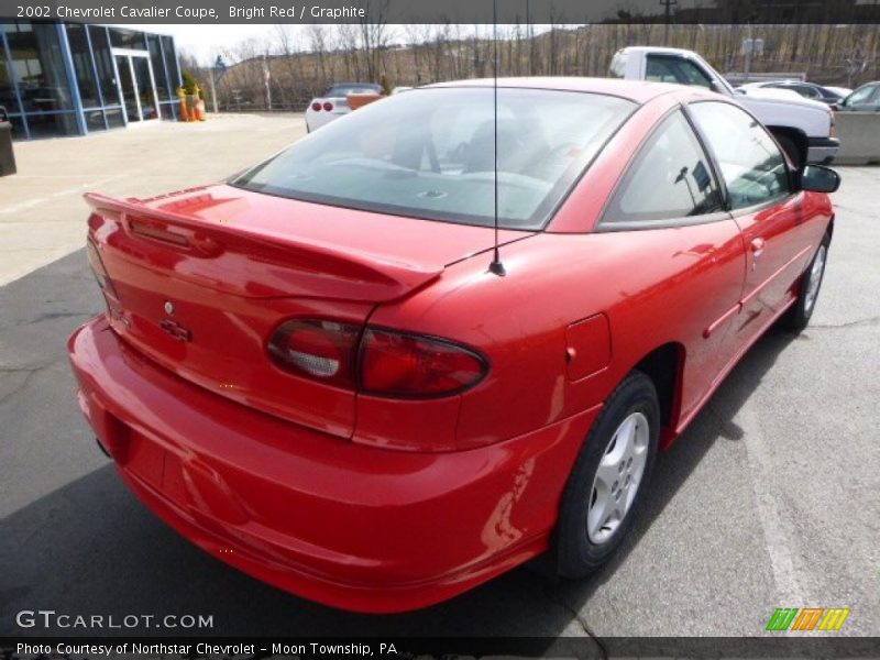 Bright Red / Graphite 2002 Chevrolet Cavalier Coupe