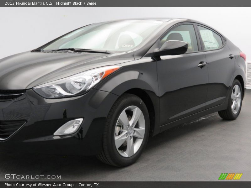 Midnight Black / Beige 2013 Hyundai Elantra GLS
