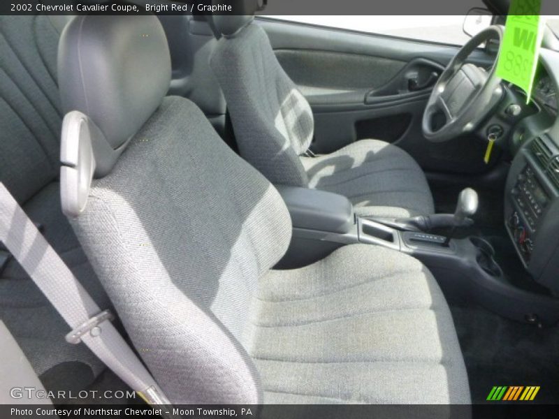 Bright Red / Graphite 2002 Chevrolet Cavalier Coupe