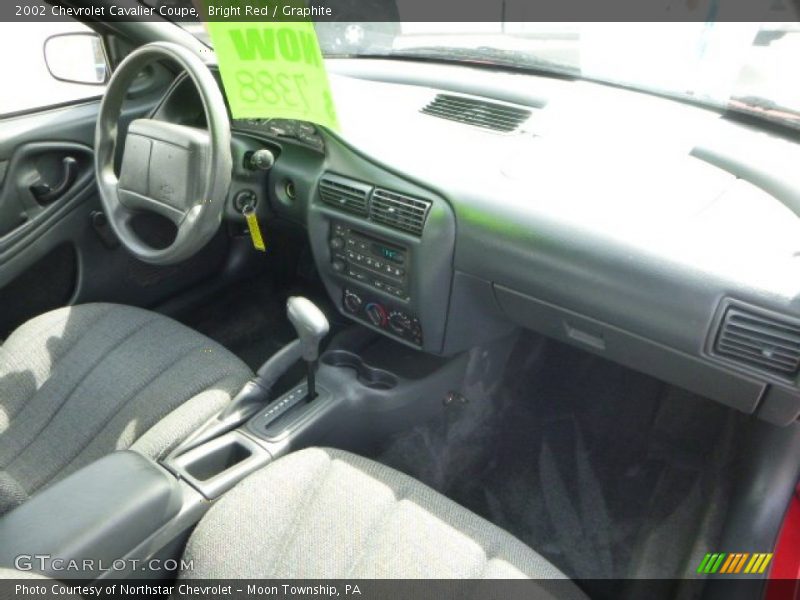 Bright Red / Graphite 2002 Chevrolet Cavalier Coupe