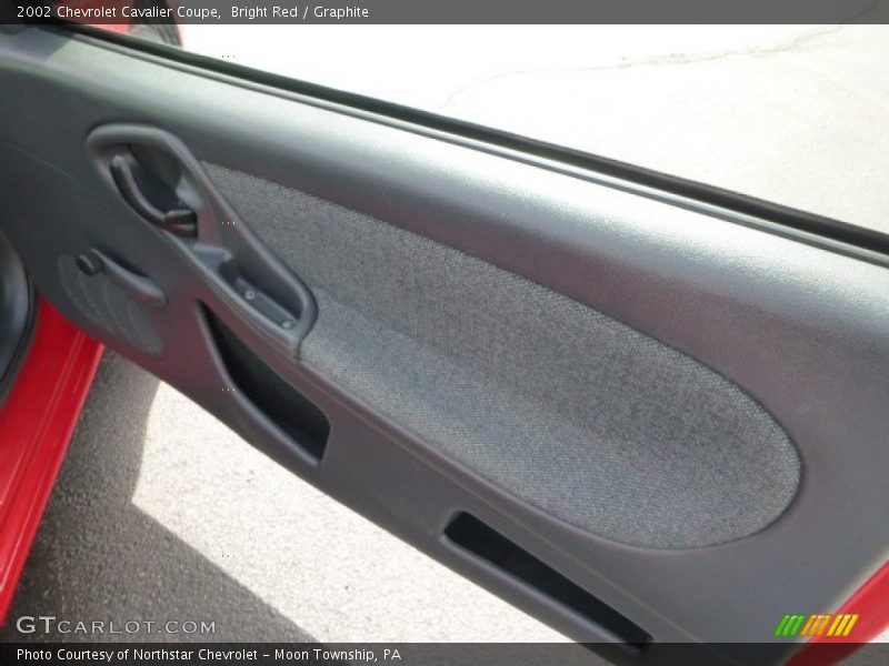 Bright Red / Graphite 2002 Chevrolet Cavalier Coupe