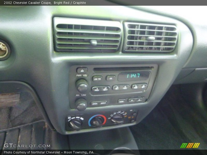 Bright Red / Graphite 2002 Chevrolet Cavalier Coupe
