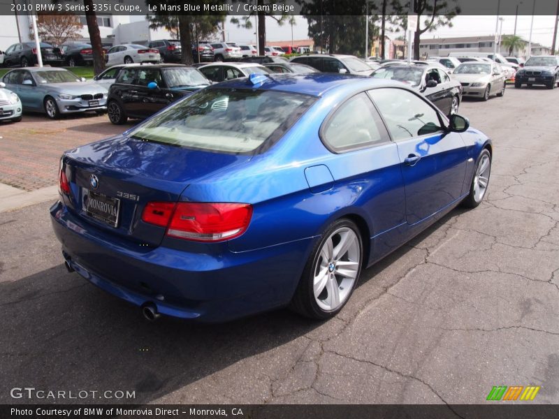 Le Mans Blue Metallic / Cream Beige 2010 BMW 3 Series 335i Coupe
