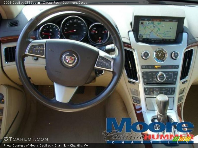 Crystal Red / Cashmere/Cocoa 2008 Cadillac CTS Sedan