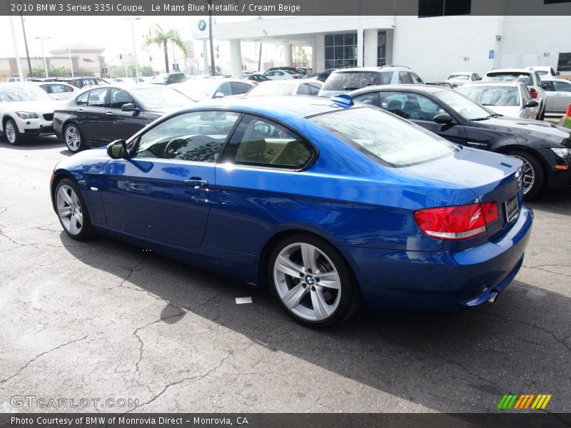 Le Mans Blue Metallic / Cream Beige 2010 BMW 3 Series 335i Coupe