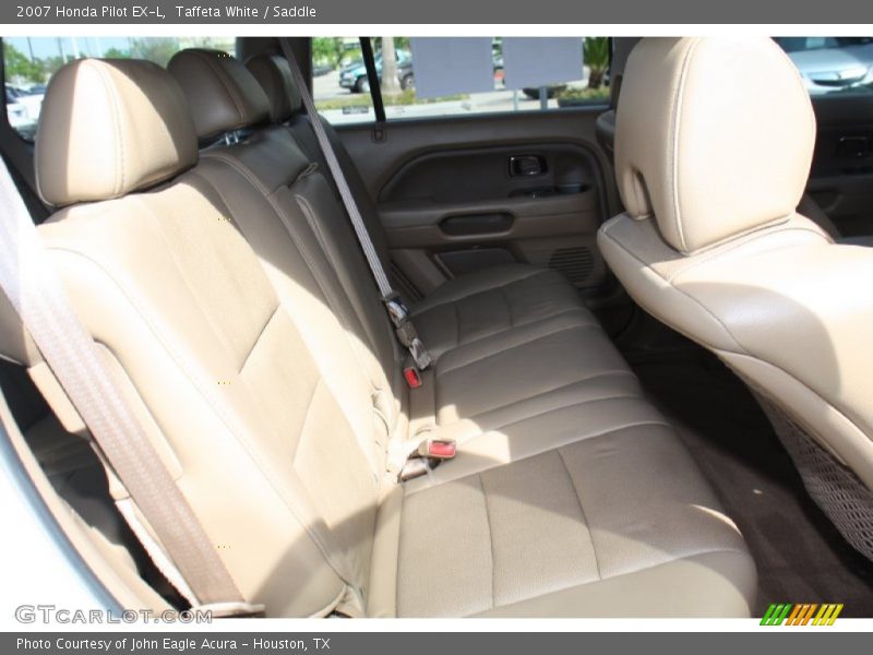 Taffeta White / Saddle 2007 Honda Pilot EX-L