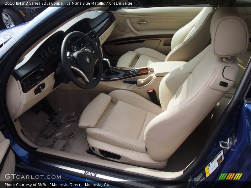 Le Mans Blue Metallic / Cream Beige 2010 BMW 3 Series 335i Coupe