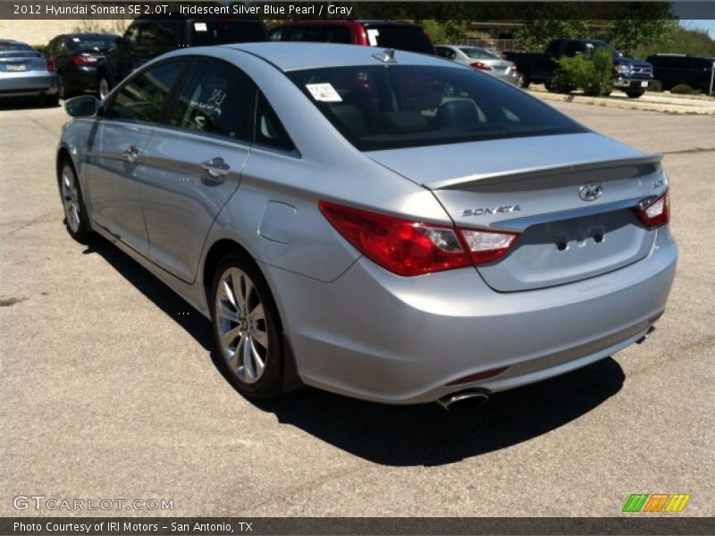 Iridescent Silver Blue Pearl / Gray 2012 Hyundai Sonata SE 2.0T