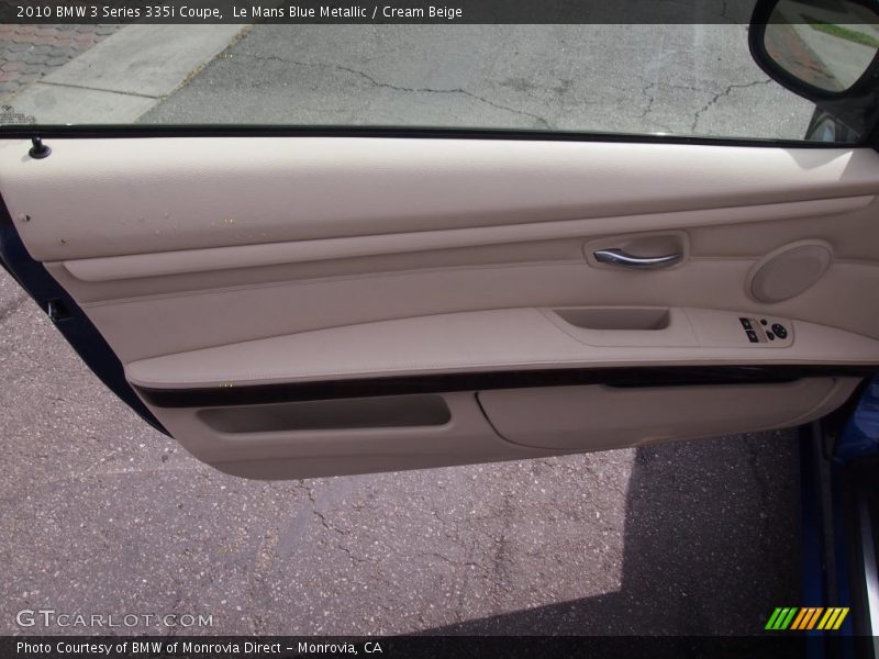Le Mans Blue Metallic / Cream Beige 2010 BMW 3 Series 335i Coupe