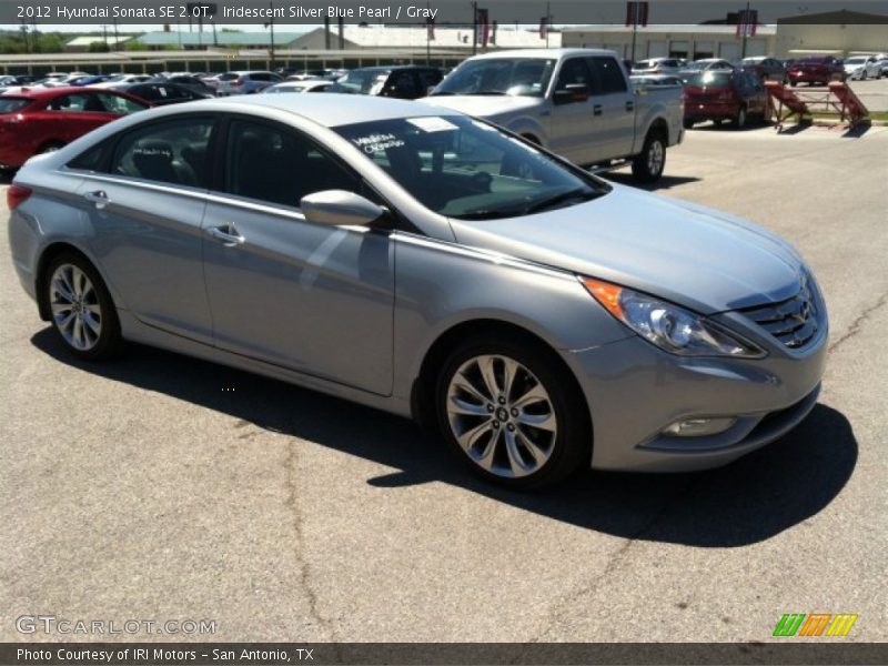 Iridescent Silver Blue Pearl / Gray 2012 Hyundai Sonata SE 2.0T