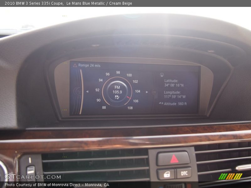 Le Mans Blue Metallic / Cream Beige 2010 BMW 3 Series 335i Coupe
