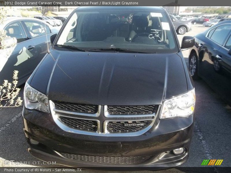 Dark Charcoal Pearl / Black/Light Graystone 2012 Dodge Grand Caravan Crew